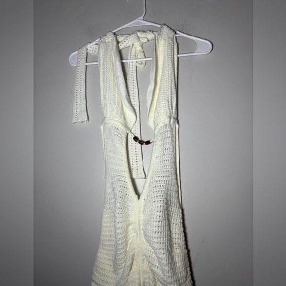OUTCAST Alia knit mini dress in white size XXS-XS NEW - Picture 4 of 7